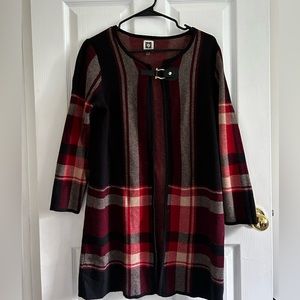 Anne Klein Plaid Cardigan (women’s medium)